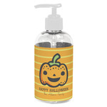 Halloween Pumpkin Plastic Soap / Lotion Dispenser (8 oz - Small - White) (Personalized)