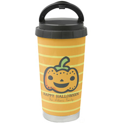 Halloween Pumpkin Stainless Steel Coffee Tumbler (Personalized)
