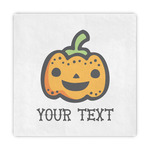 Halloween Pumpkin Decorative Paper Napkins (Personalized)