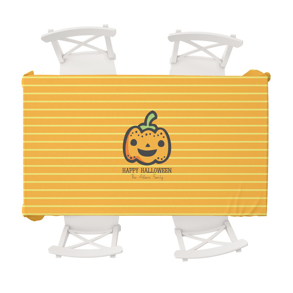 Custom Halloween Pumpkin Tablecloth - 58"x102" (Personalized)