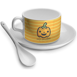 Halloween Pumpkin Tea Cup - Single (Personalized)