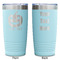 Halloween Pumpkin Teal Polar Camel Tumbler - 20oz -Double Sided - Approval