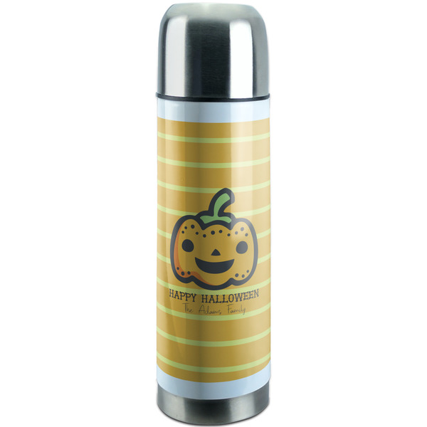 Custom Halloween Pumpkin Stainless Steel Thermos (Personalized)