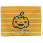 Halloween Pumpkin Kitchen Towel - Waffle Weave (Personalized)