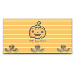 Halloween Pumpkin Wall Mounted Coat Rack (Personalized)