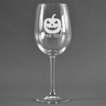 Halloween Pumpkin Wine Glass - Engraved (Personalized)