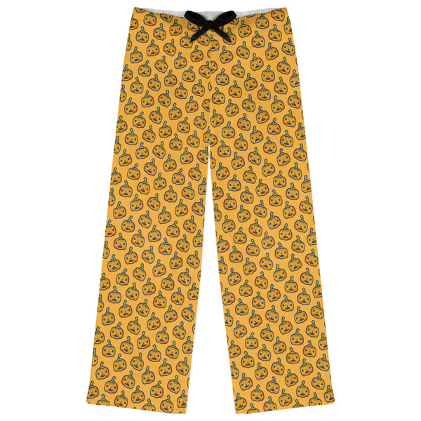 Custom Halloween Pumpkin Womens Pajama Pants - XL