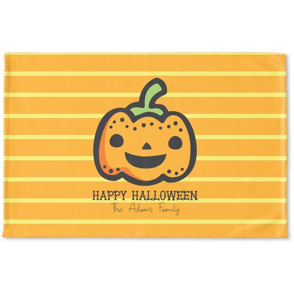 Custom Halloween Pumpkin Woven Mat (Personalized)