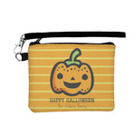 Halloween Pumpkin Wristlet ID Case w/ Name or Text