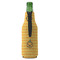 Halloween Pumpkin Zipper Bottle Cooler - BACK (bottle)