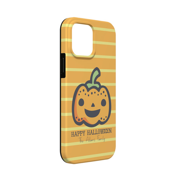 Custom Halloween Pumpkin iPhone Case - Rubber Lined - iPhone 13 Mini (Personalized)