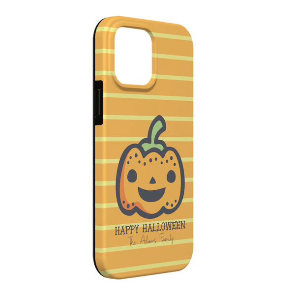 Custom Halloween Pumpkin iPhone Case - Rubber Lined - iPhone 13 Pro Max (Personalized)