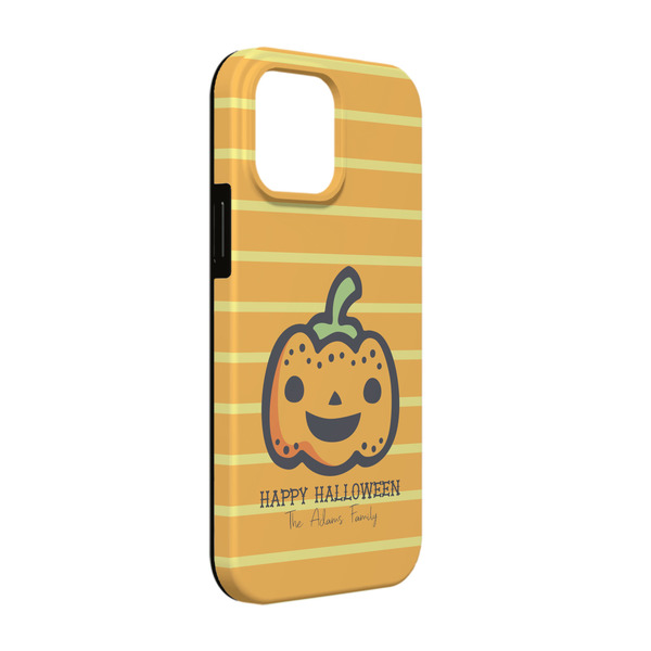 Custom Halloween Pumpkin iPhone Case - Rubber Lined - iPhone 13 Pro (Personalized)