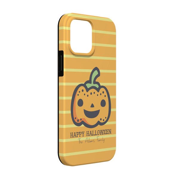 Custom Halloween Pumpkin iPhone Case - Rubber Lined - iPhone 13 (Personalized)