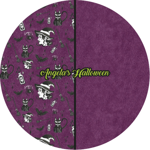 Custom Witches On Halloween Multipurpose Round Labels - 1" (Personalized)