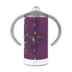 Witches On Halloween 12 oz Stainless Steel Sippy Cup (Personalized)