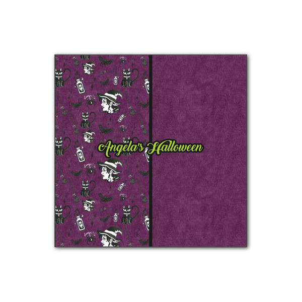 Custom Witches On Halloween Wood Print - 12x12 (Personalized)