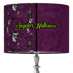 Witches On Halloween 16" Drum Lamp Shade - Fabric (Personalized)