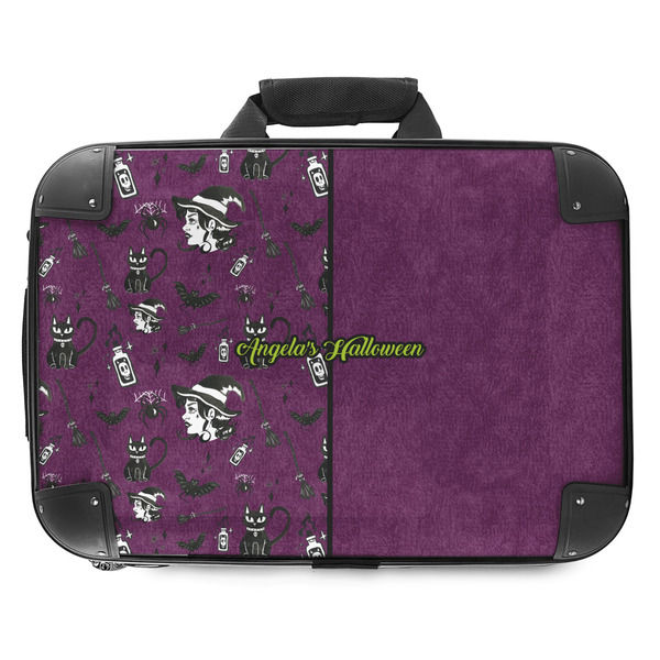 Custom Witches On Halloween Hard Shell Briefcase - 18" (Personalized)