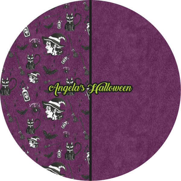 Custom Witches On Halloween Multipurpose Round Labels - 2" (Personalized)