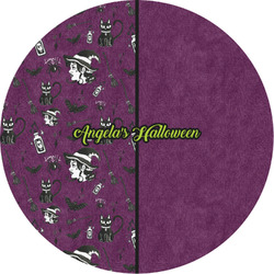 Witches On Halloween Multipurpose Round Labels - 3" (Personalized)