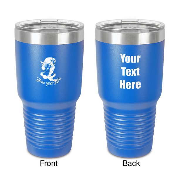 Custom Witches On Halloween 30 oz Stainless Steel Tumbler - Royal Blue - Double-Sided (Personalized)