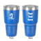 Witches On Halloween 30 oz Stainless Steel Ringneck Tumbler - Blue - Double Sided - Front & Back