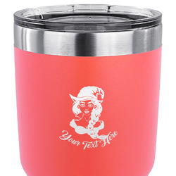 Witches On Halloween 30 oz Stainless Steel Tumbler - Coral - Double Sided (Personalized)