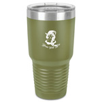 Witches On Halloween 30 oz Stainless Steel Tumbler - Olive - Single-Sided (Personalized)