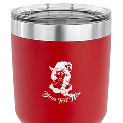 Witches On Halloween 30 oz Stainless Steel Tumbler - Red - Double Sided (Personalized)