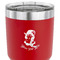 Witches On Halloween 30 oz Stainless Steel Ringneck Tumbler - Red - CLOSE UP