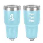 Witches On Halloween 30 oz Stainless Steel Tumbler - Teal - Double-Sided (Personalized)