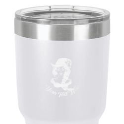 Witches On Halloween 30 oz Stainless Steel Tumbler - White - Double-Sided (Personalized)