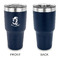 Witches On Halloween 30 oz Stainless Steel Ringneck Tumblers - Navy - Single Sided - APPROVAL