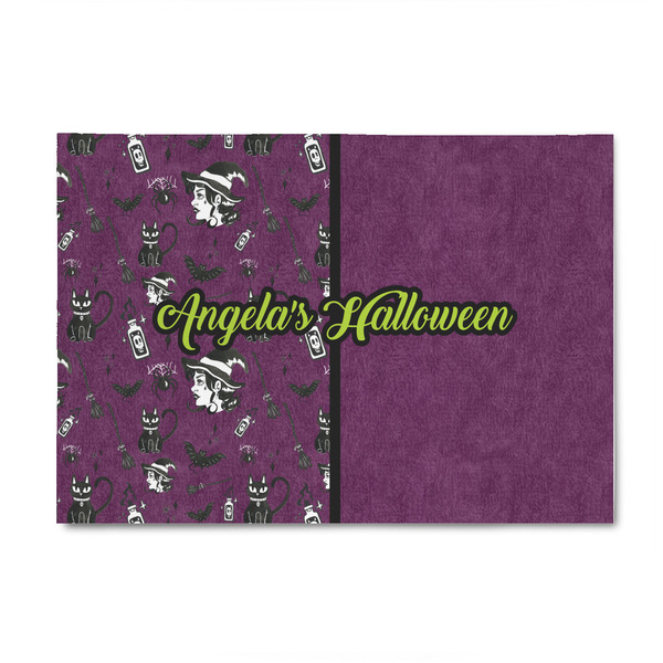 Custom Witches On Halloween 4' x 6' Indoor Area Rug (Personalized)