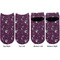 Witches On Halloween Adult Ankle Socks - Double Pair - Front and Back - Apvl