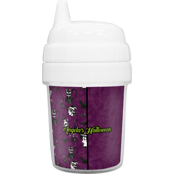 Custom Witches On Halloween Baby Sippy Cup (Personalized)