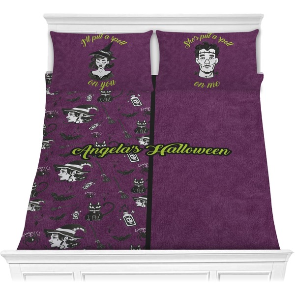 Custom Witches On Halloween Comforters (Personalized)