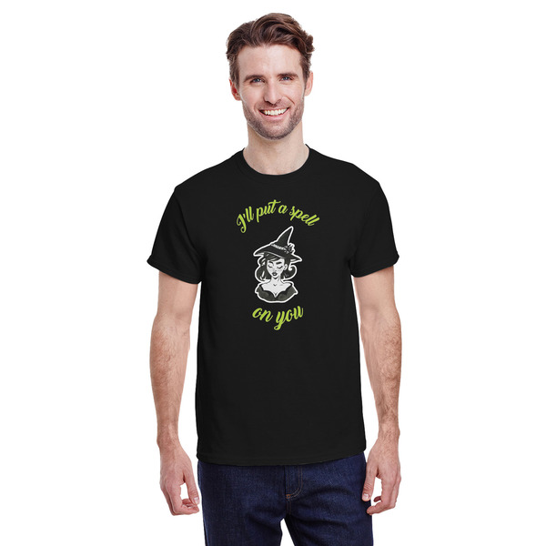 Custom Witches On Halloween T-Shirt - Black - XL (Personalized)