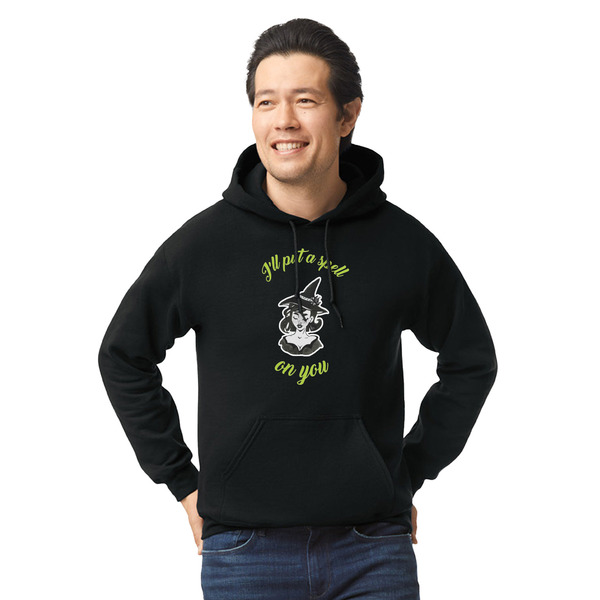 Custom Witches On Halloween Hoodie - Black - Small (Personalized)