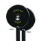 Witches On Halloween Black Plastic 5.5" Stir Stick - Single Sided - Round - Front & Back