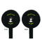 Witches On Halloween Black Plastic 7" Stir Stick - Double Sided - Round - Front & Back