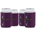 Witches On Halloween Can Cooler (12 oz) - Set of 4 w/ Name or Text