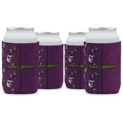 Witches On Halloween Can Cooler (12 oz) - Set of 4 w/ Name or Text
