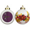 Witches On Halloween Ceramic Christmas Ornament - Poinsettias (APPROVAL)