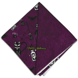 Witches On Halloween Cloth Dinner Napkin - Single w/ Name or Text