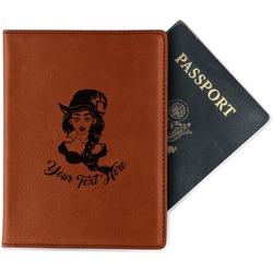 Witches On Halloween Passport Holder - Faux Leather (Personalized)