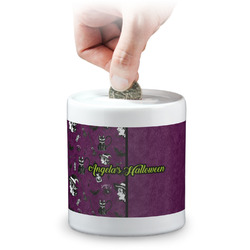 Witches On Halloween Coin Bank (Personalized)
