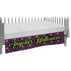 Witches On Halloween Crib Skirt (Personalized)