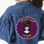 Witches On Halloween Twill Iron On Patch - Custom Shape - 3XL - Set of 4 (Personalized)